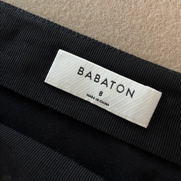 Aritzia Babaton Hopper Faux Suede Mini Skirt - Black - 8 - Picture 4 of 9